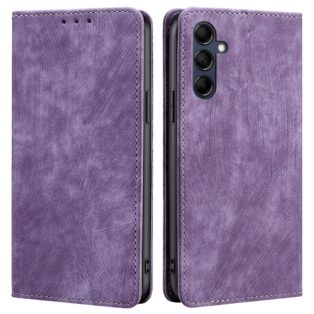 Textured Phone Cover for Samsung Galaxy M14 5G Stand RFID Blocking Wallet Magnetic Leather Flip Case Textured Phone Cover for Samsung Galaxy M14 5G Stand RFID Blocking Wallet Magnetic Leather Flip Case